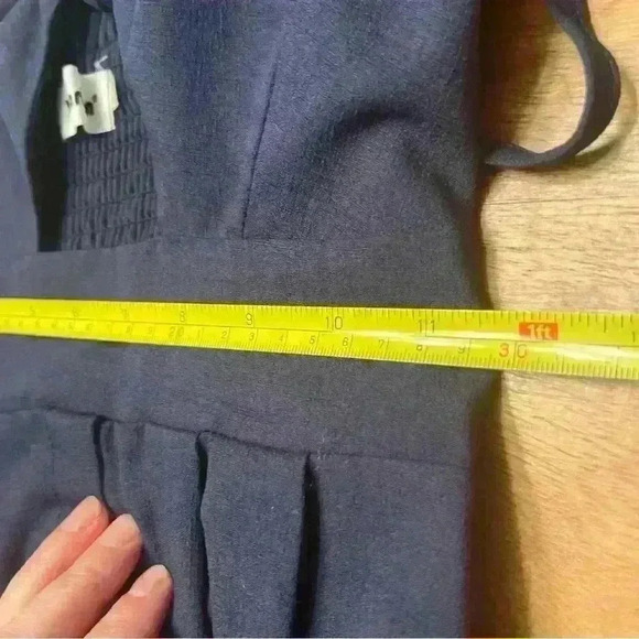 Women’s Yidarton Dress Size S Navy Blue Tie Front Cutout - Picture 10 of 10